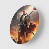 アメリカのガーディアン・ウォール・クロックを切り詰める ラウンド壁時計 (傾斜)