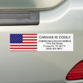 アメリカのキャンバスの仕事 バンパーステッカー (車上)