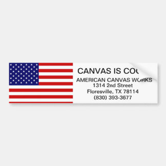 アメリカのキャンバスの仕事 バンパーステッカー