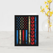 アメリカのキュースポーツ国旗のアスレティックビリヤード4th Of カード (黄色い花)
