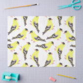 アメリカのキンギョの鳥の水彩画 薄葉紙 (クラフト)