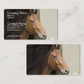 アメリカのクォーター馬の名刺 名刺 (正面/裏面)