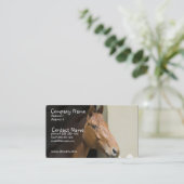 アメリカのクォーター馬の名刺 名刺 (スタンド正面)