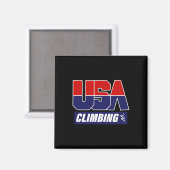 アメリカのクライマー クライミング好き 登山家 ロッククライミング マグネット (正面/裏面)