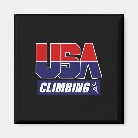 アメリカのクライマー クライミング好き 登山家 ロッククライミング マグネット (正面)