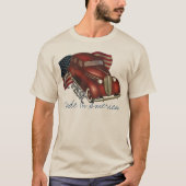 アメリカのクラシックな車のティー Tシャツ (正面)