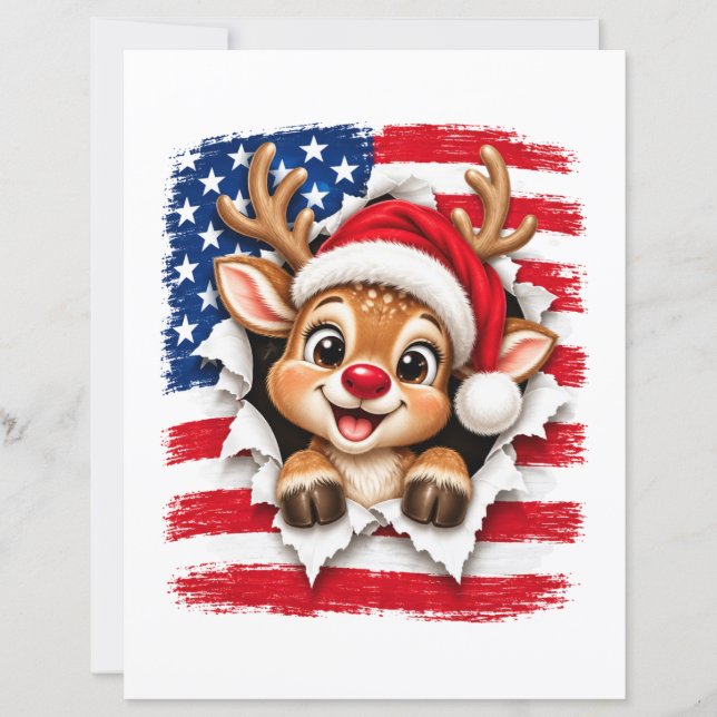アメリカのクリスマスのトナカイ (正面)