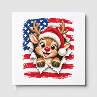 アメリカのクリスマスのトナカイ ゲストブック