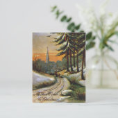 アメリカのクリスマスカード。 19世紀後半。 シーズンポストカード (スタンド正面)