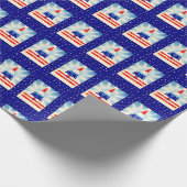 アメリカのクリスマスツリーの贈り物ラップ ラッピングペーパー (角)