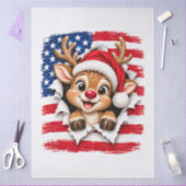 アメリカのクリスマストナカイ 薄葉紙 (クラフト)