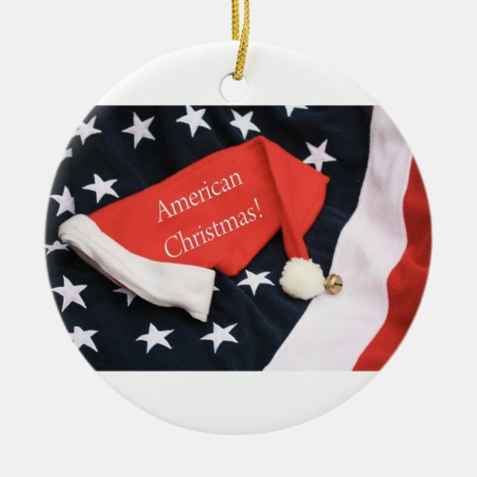 アメリカのクリスマス装飾品 セラミックオーナメント (正面)