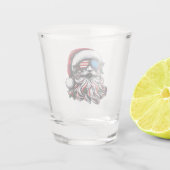 アメリカのクリスマス・サンタ ショットグラス (裏面)