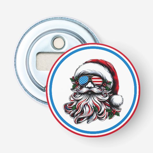 アメリカのクリスマス・サンタ 栓抜き (正面)