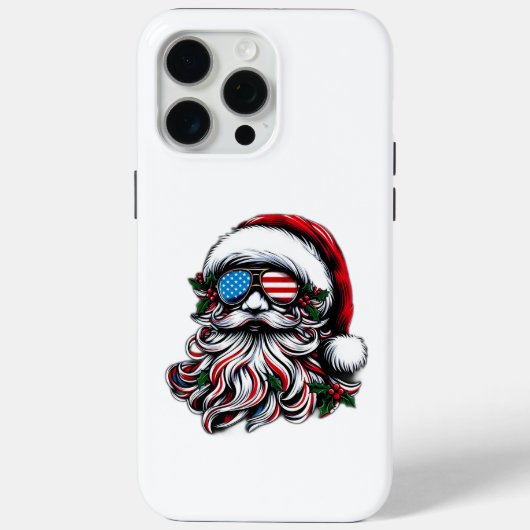 アメリカのクリスマス・サンタ Case-Mate iPhoneケース (裏面)