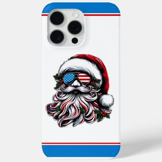 アメリカのクリスマス・サンタ Case-Mate iPhoneケース (裏面)