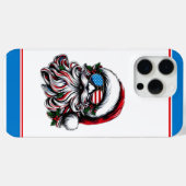 アメリカのクリスマス・サンタ Case-Mate iPhoneケース (裏面 (横))
