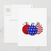 アメリカのクリスマス シーズンポストカード (正面/裏面)