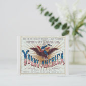 アメリカのクリッパー帆船 ポストカード (スタンド正面)