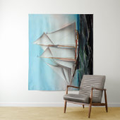 アメリカのクリッパー船飛んでいる雲 タペストリー (インサイチュ)