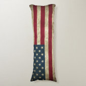 アメリカのグランジな旗カスタムなポリエステル体のクッション ボディピロー (正面縦)