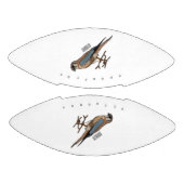 アメリカのケストレル鳥の漫画イラストレーション アメリカンフットボール (パネル)