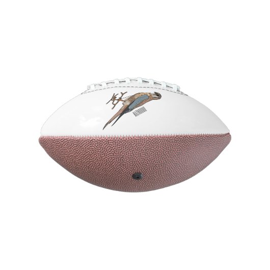 アメリカのケストレル鳥の漫画イラストレーション アメリカンフットボール (回転270)