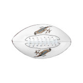 アメリカのケストレル鳥の漫画イラストレーション アメリカンフットボール (正面)