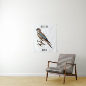 アメリカのケストレル鳥の漫画イラストレーション タペストリー (インサイチュ)