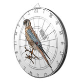 アメリカのケストレル鳥の漫画イラストレーション ダーツボード (正面右)