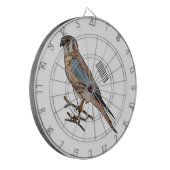 アメリカのケストレル鳥の漫画イラストレーション ダーツボード (正面左)