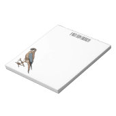 アメリカのケストレル鳥の漫画イラストレーション ノートパッド (回転)