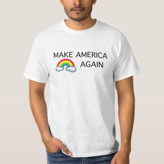 アメリカのゲイの- Tシャツを再度作って下さい Tシャツ (正面)