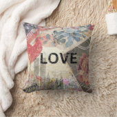 アメリカのコラージュの真理が目覚めを愛素晴らしする クッション (ブランケット)