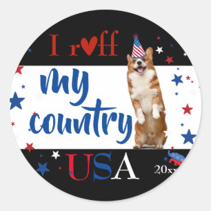 アメリカのコーギ犬を愛して ラウンドシール