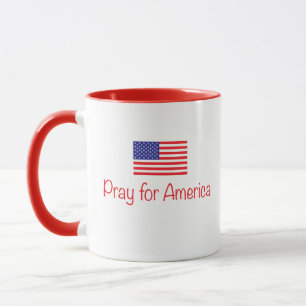 アメリカのコーヒーカップのために祈って下さい マグカップ