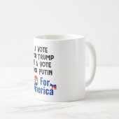 アメリカのコーヒー・マグカップに投票 コーヒーマグカップ (正面右)