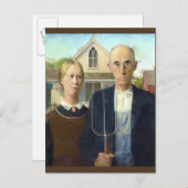 アメリカのゴシックファインアート油彩画 ポストカード (正面/裏面)