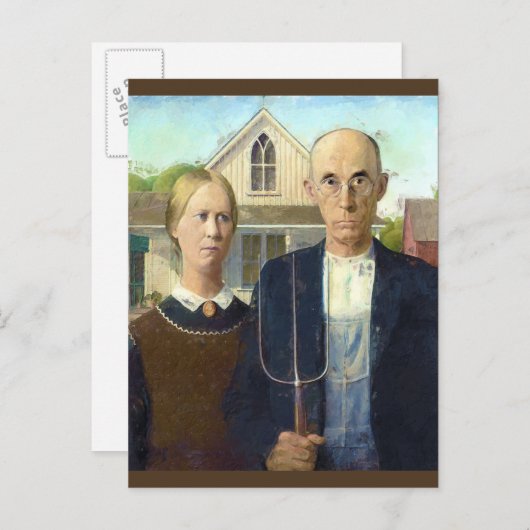 アメリカのゴシックファインアート油彩画 ポストカード (正面/裏面)