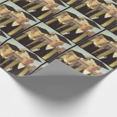 アメリカのゴシック体の成人卒業 ラッピングペーパー (角)