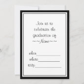 アメリカのゴシック学院生カメオ 招待状 (裏面)