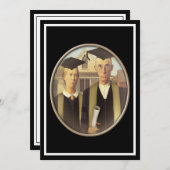 アメリカのゴシック学院生カメオ 招待状 (正面/裏面)