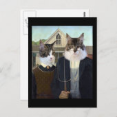 アメリカのゴシック様式のはがき ポストカード (正面/裏面)