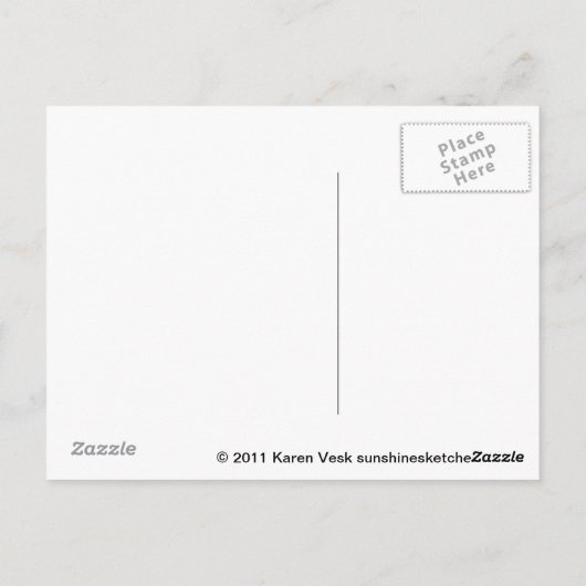 アメリカのゴシック様式のはがき ポストカード (裏面)