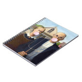 アメリカのゴシック様式のグラントウッド ノートブック (左側)