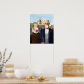 アメリカのゴシック様式のグラントウッド ポスター (キッチン)