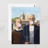 アメリカのゴシック様式のグラントウッド ポストカード (正面/裏面)