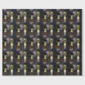 アメリカのゴシック様式のハロウィーン ラッピングペーパー (フラット)