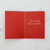 アメリカのゴシック様式のバレンタインデー保ン – 一緒に愛して シーズンカード (内部)