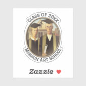 アメリカのゴシック様式の卒業式カメオ シール (シート)